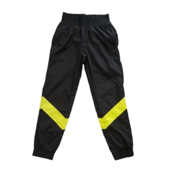 FLIRTITUDE ACTIVE SWEATPANTS ELASTIC WAIST CUFFED LEGS BLACK & Green Size XS - Picture 1 of 6